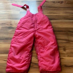 Toddler Pink Snowpants 3t